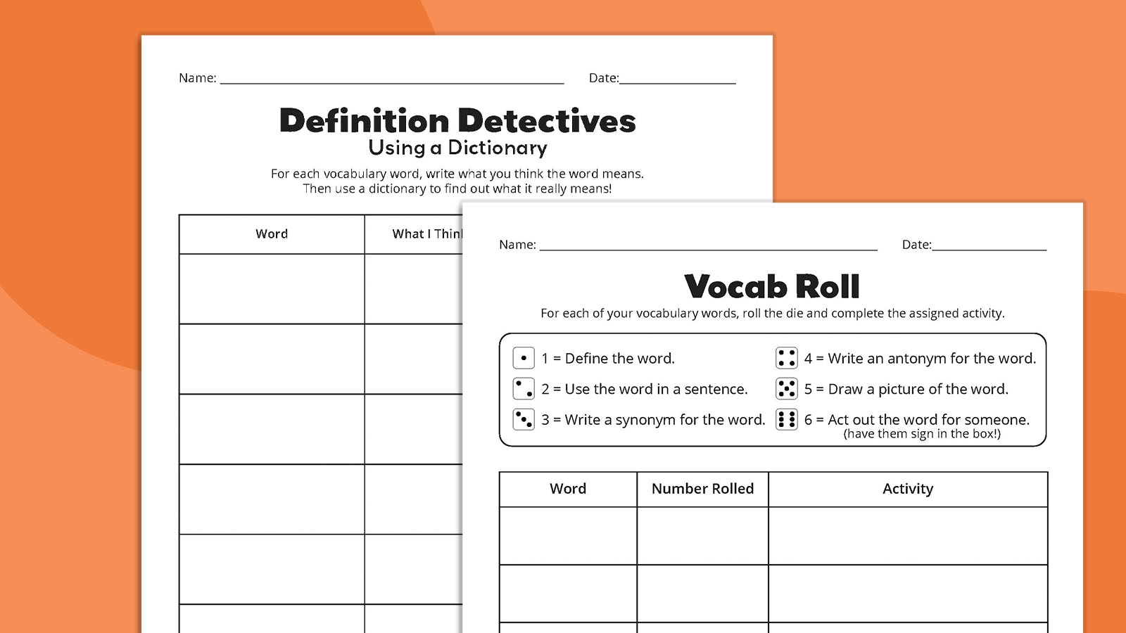 Free Printable Vocabulary List Download Free Printable Vocabulary List 