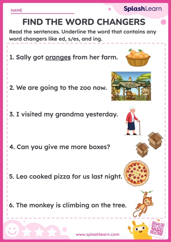 Free Printable Vocabulary Worksheets For 1st Graders SplashLearn 