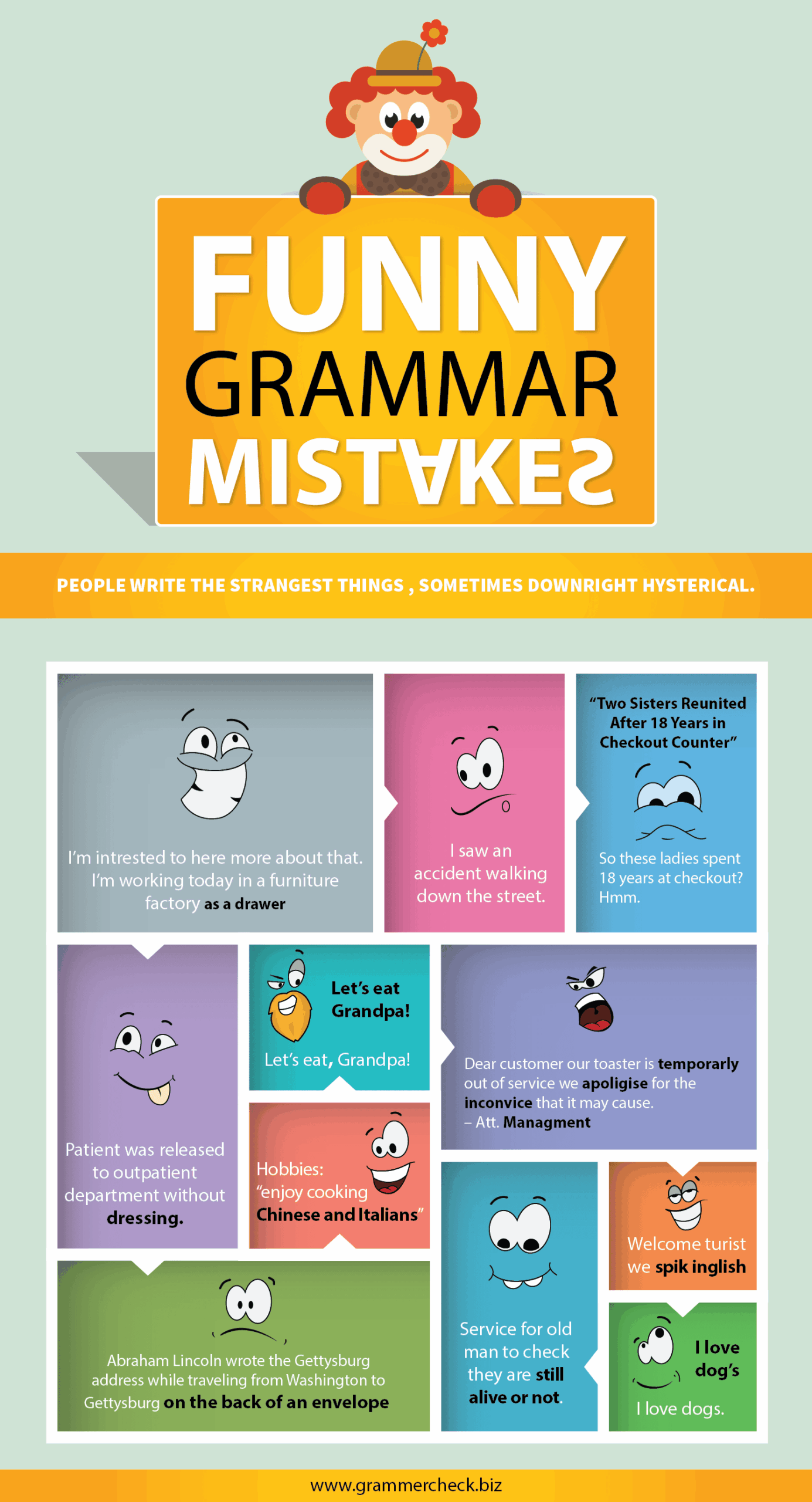 Funny Grammar Mistakes Examples