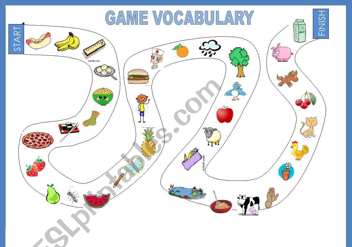 Game Vocabulary ESL Worksheet By Daiane