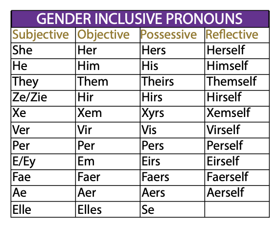 Gender Inclusive Language Pronouns The Share Net International 