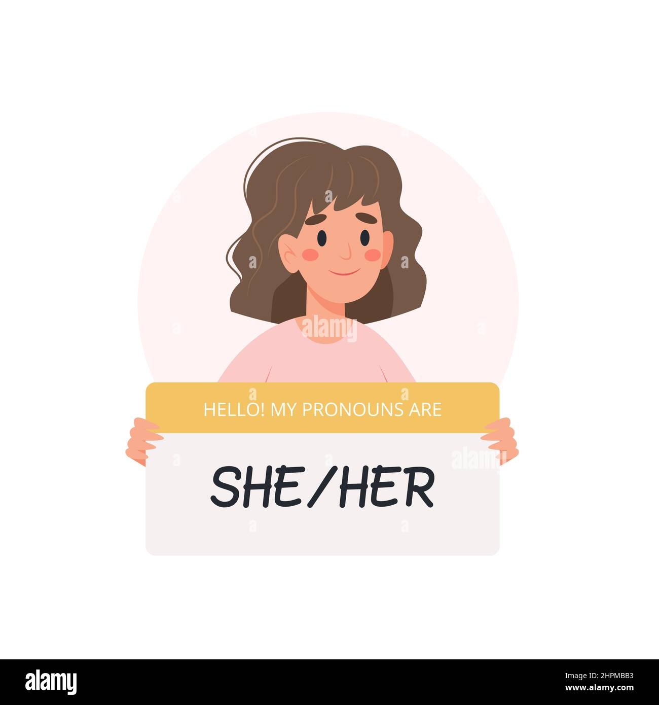Gender Pronoun Stock Vector Images Alamy