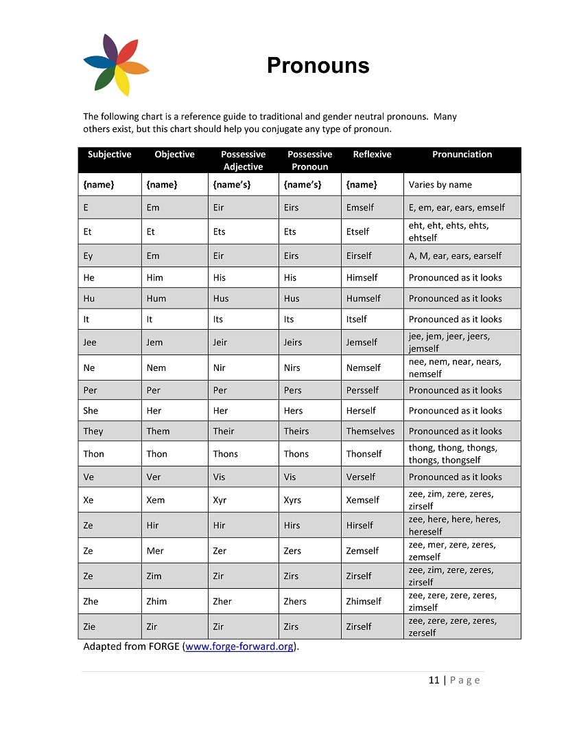 Gender Pronouns History