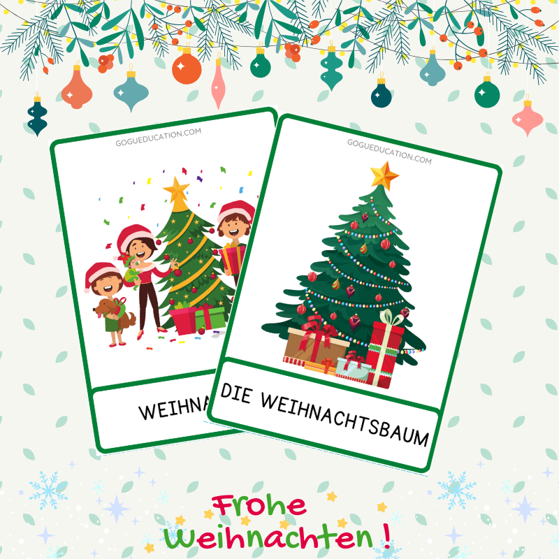 German Christmas Vocabulary Flashcards Gogu Education
