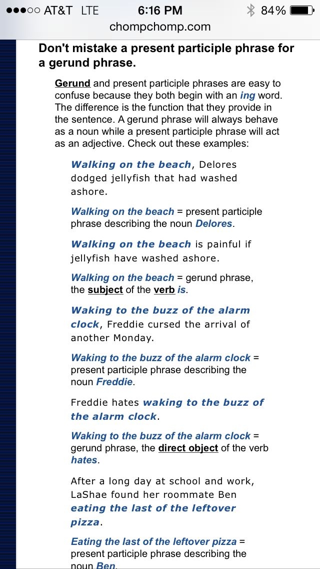 Gerund Explained Understanding The Basics Of Gerund Phrases And ing Words