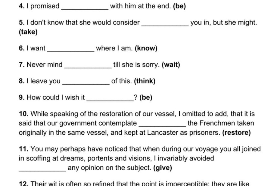 Gerunds Infinitives Exercises Pdf