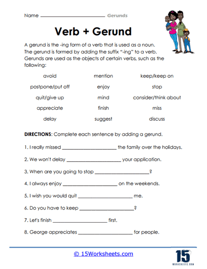 Gerunds Worksheets 15 Worksheets Worksheets Library