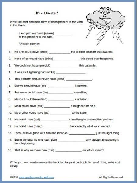 Grade 10 English Grammar Worksheets