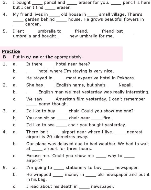 Grade 10 English Grammar Worksheets