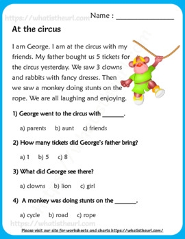 Grade 3 Reading Comprehension Worksheets Worksheets Library