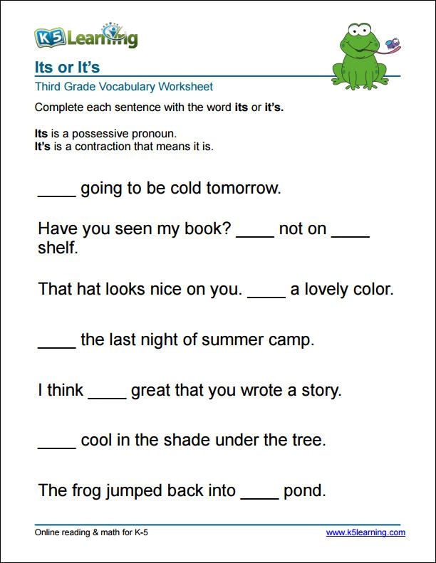 Grammar 3rd Grade Pdf