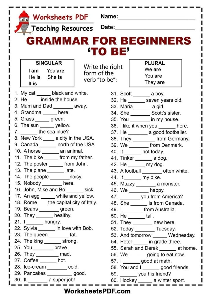 Grammar 3rd Grade Pdf
