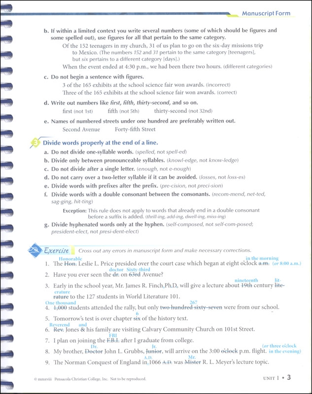 Grammar And Composition II Teacher Key A Beka Book 9780000308979