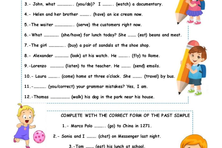 GRAMMAR EXERCISES English ESL Worksheets Pdf Doc