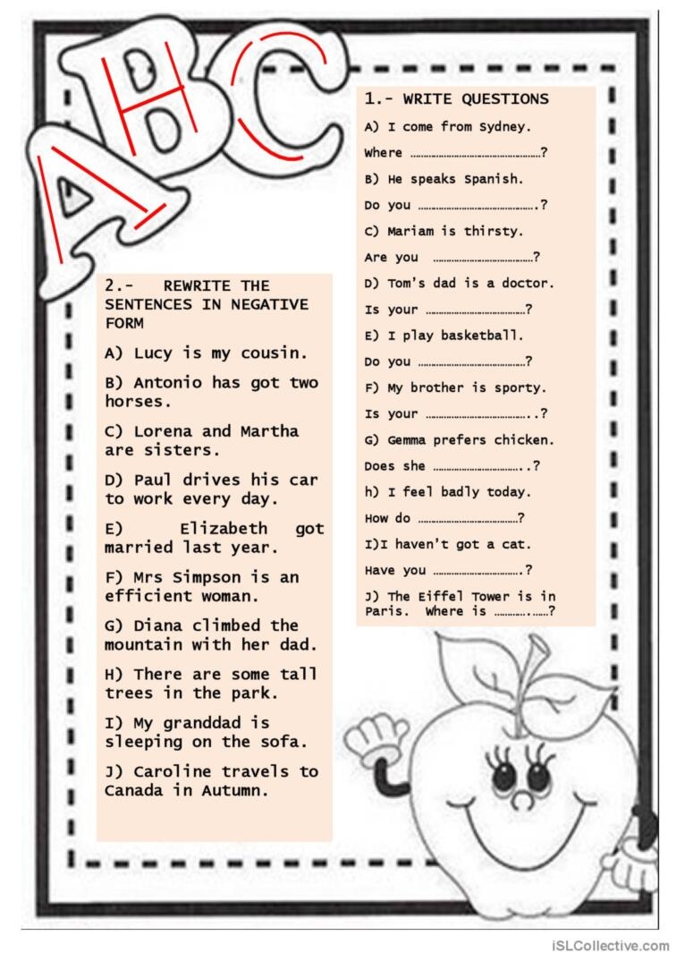 Grammar Exercises English ESL Worksheets Pdf Doc