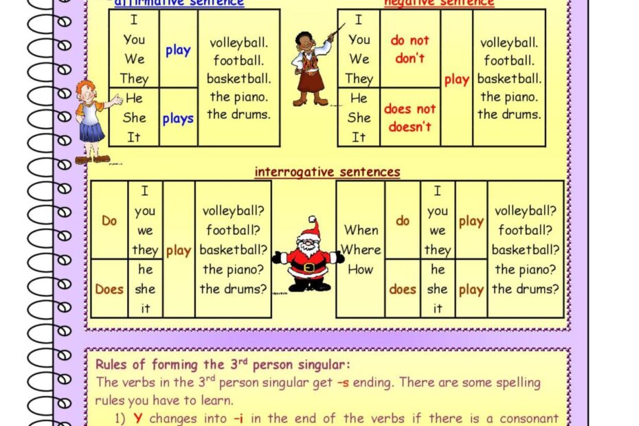 Grammar Exercises Present Simple
