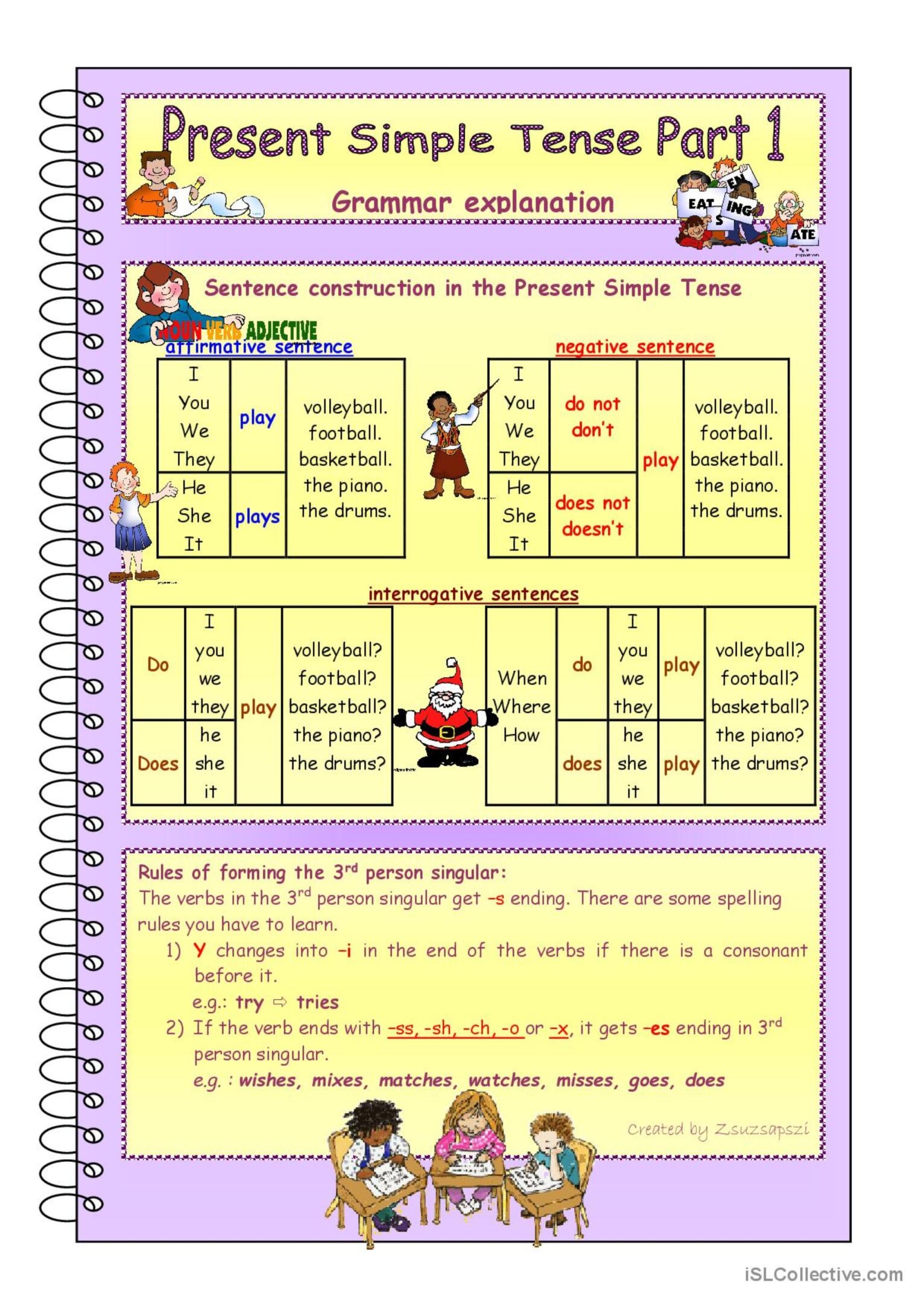 Grammar Exercises Present Simple