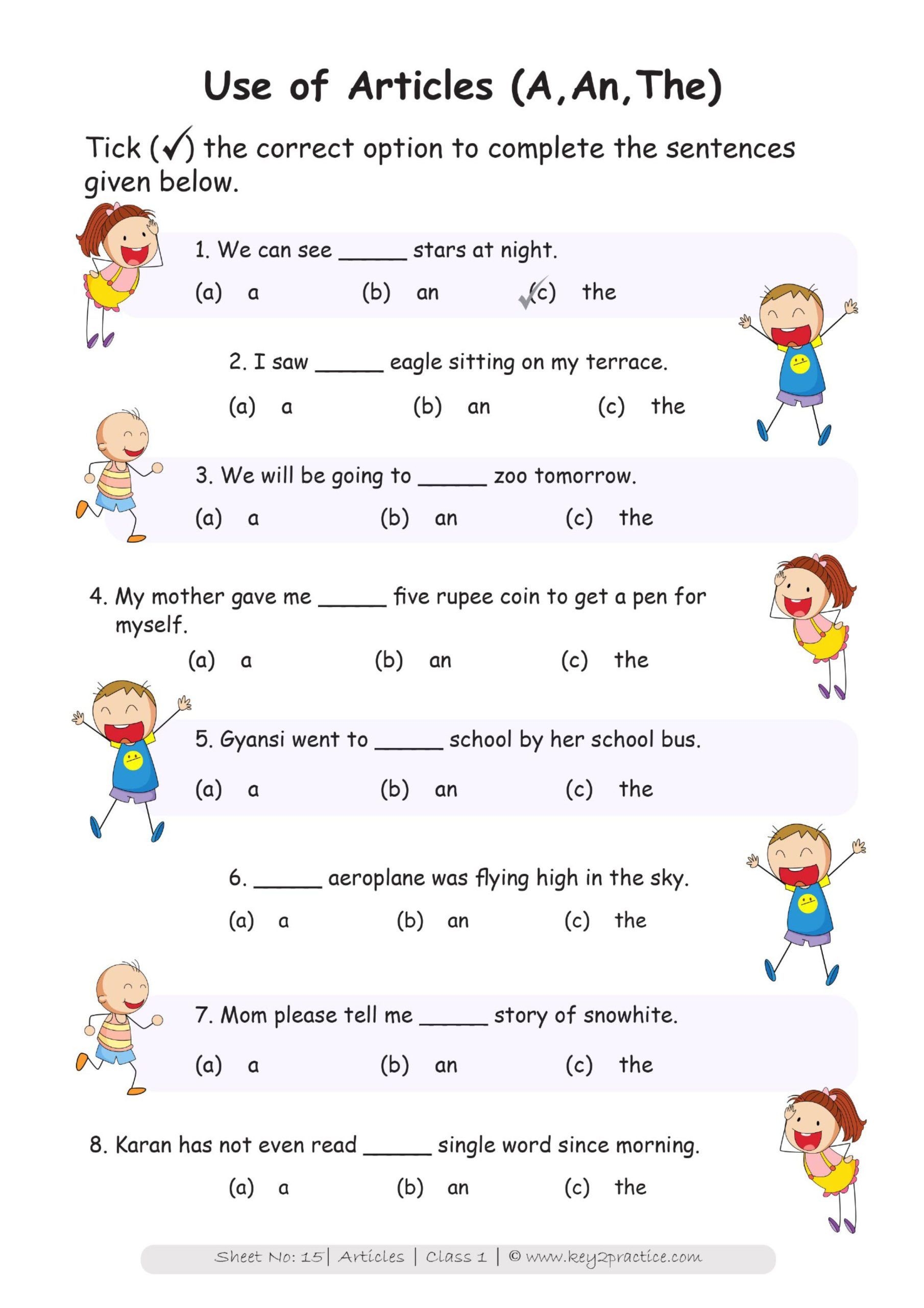 Grammar For First Graders