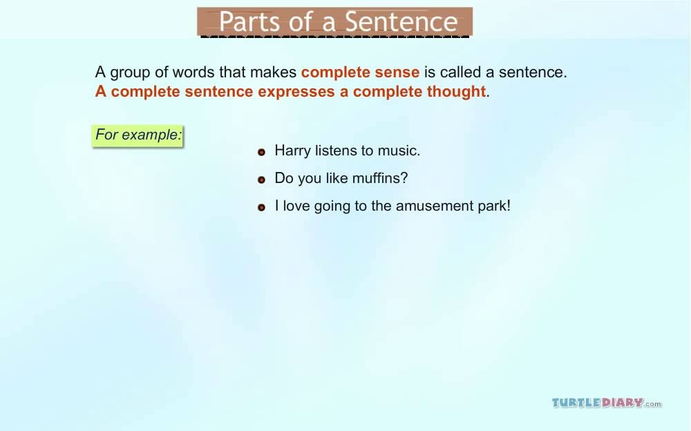parts of grammar
