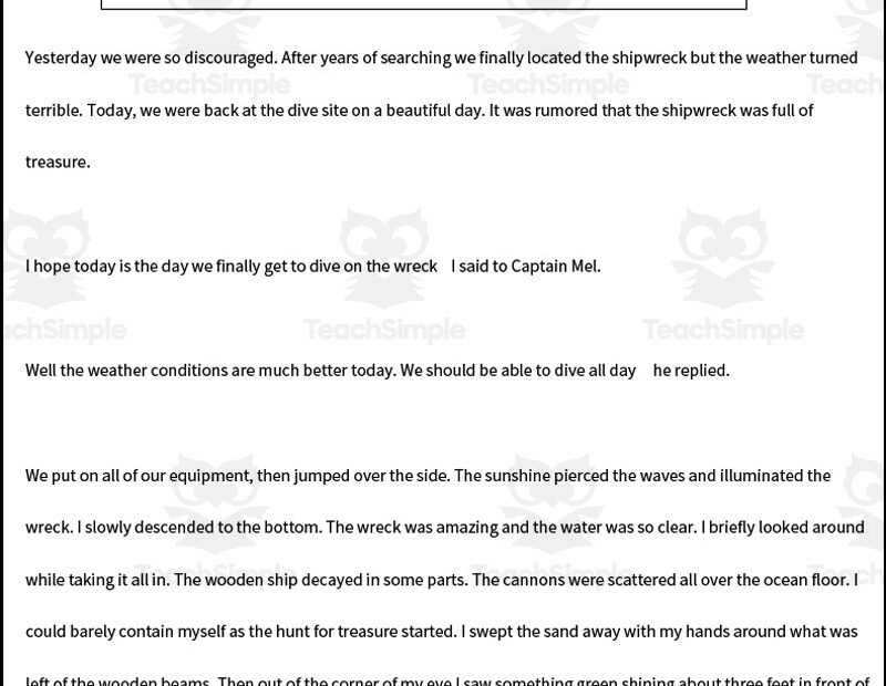 Grammar Paragraph Correction Worksheets