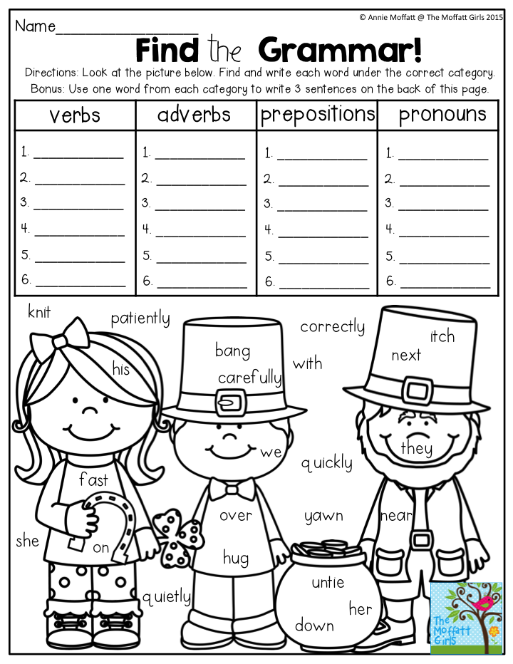 Grammar Practice 2nd Grade
