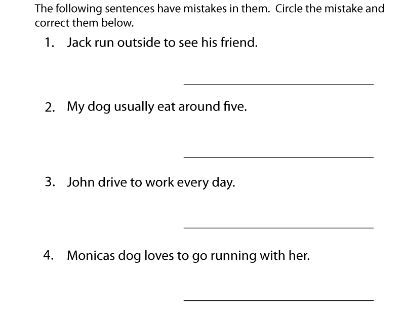 Grammar Practice Worksheet Free Printable Educational Worksheet