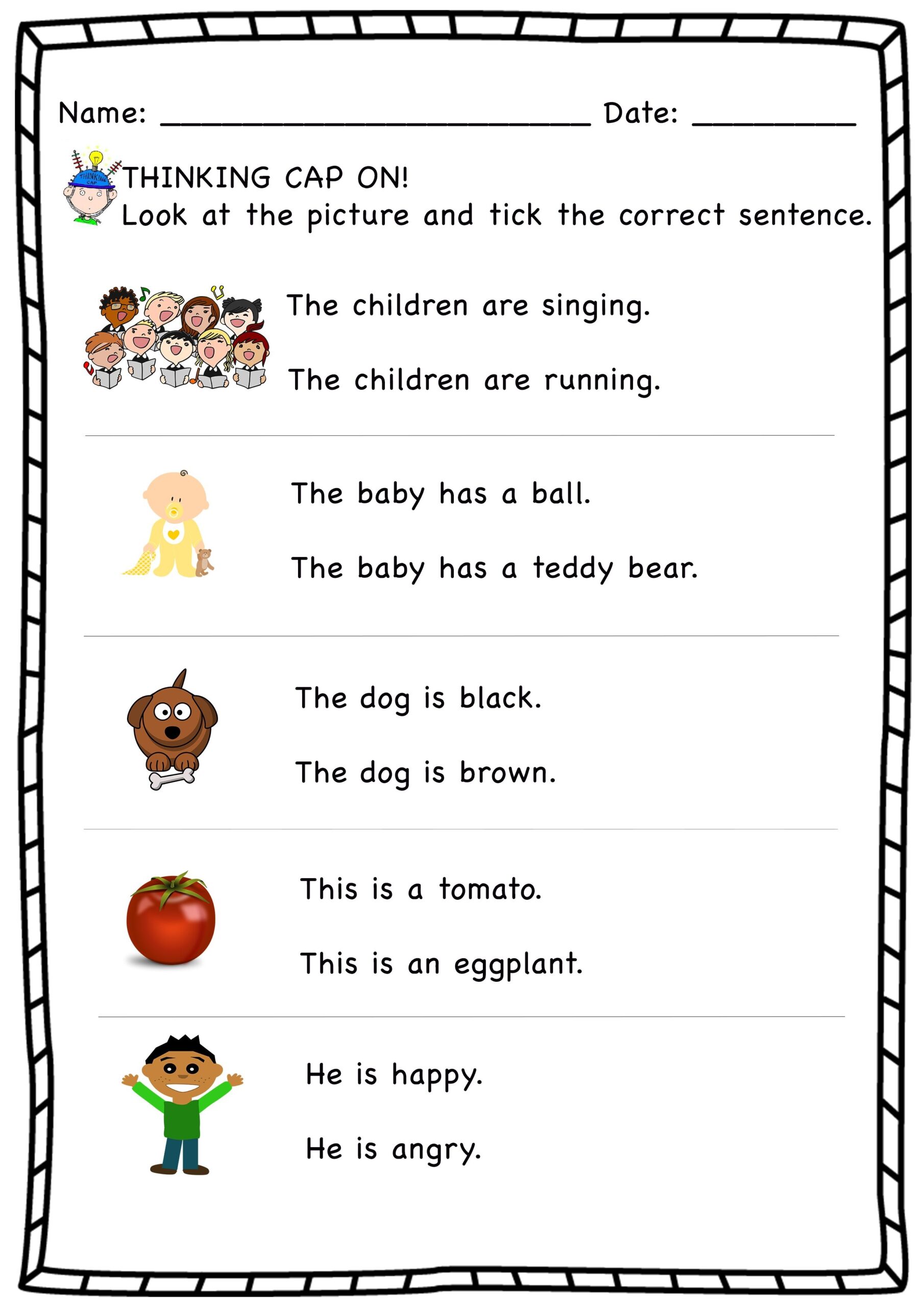 Grammar Sentence Correction Worksheets