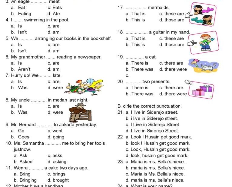 GRAMMAR TEST English ESL Worksheets Pdf Doc 48 OFF
