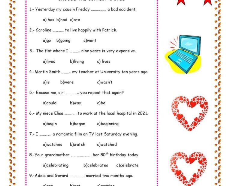 GRAMMAR TEST English ESL Worksheets Pdf Doc 48 OFF
