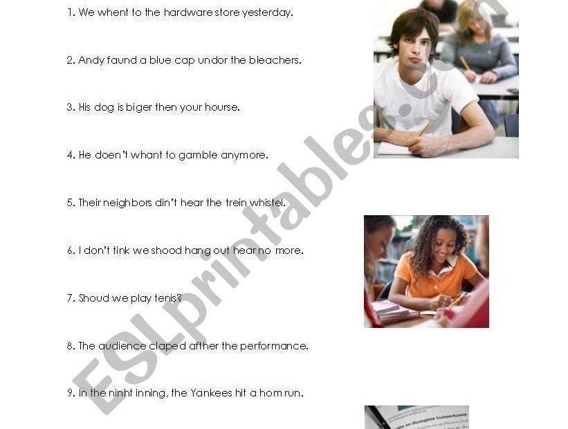 Grammatically Incorrect Sentences Worksheets Pdf Sentenceworksheets