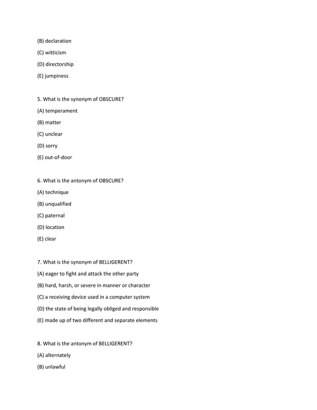 Gre Vocabulary Quizlet PDF