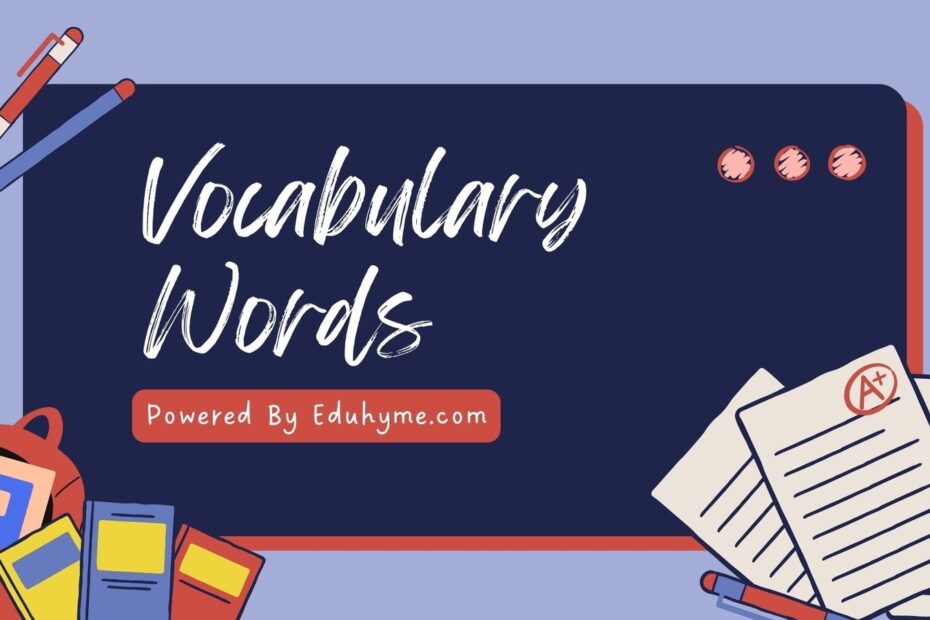 GRE Vocabulary Words Edu Hyme