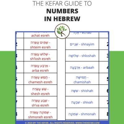 Guide To Hebrew Verb Conjugations The Kefar