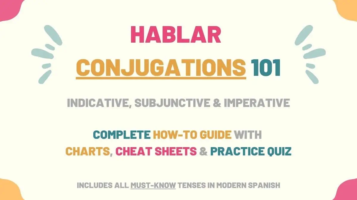 Hablar Spanish Verb Conjugation Ejercicios Para Apren Vrogue co