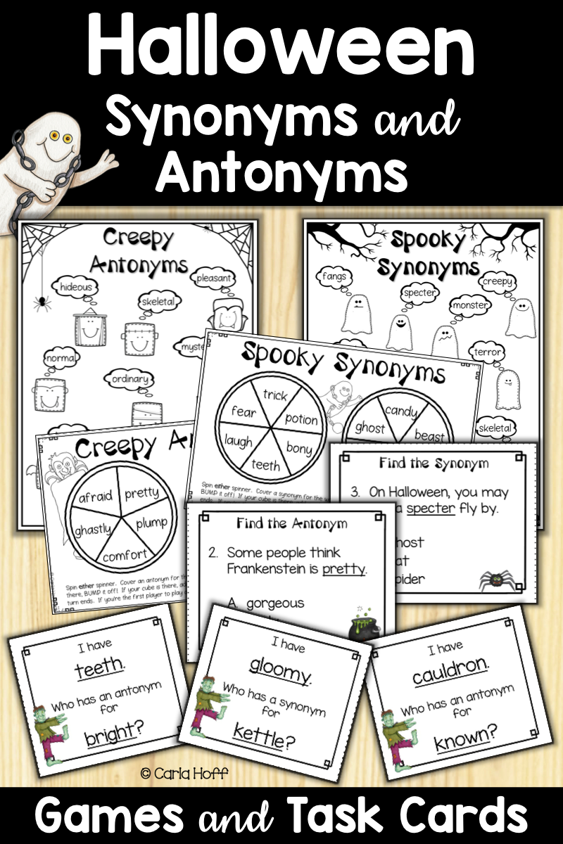 Halloween Synonyms And Antonyms Worksheet AlphabetWorksheetsFree