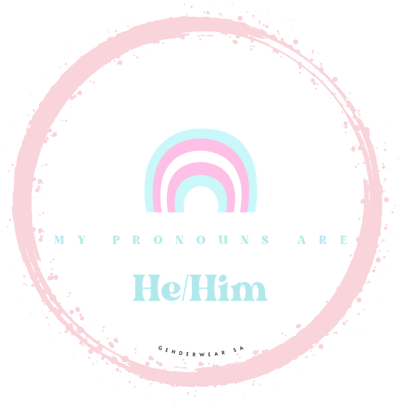 He Him Pronoun Sticker