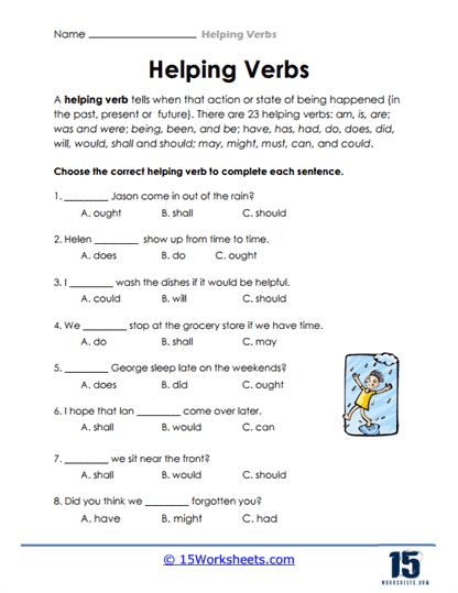 Helping Verbs Worksheets 15 Worksheets Worksheets Library