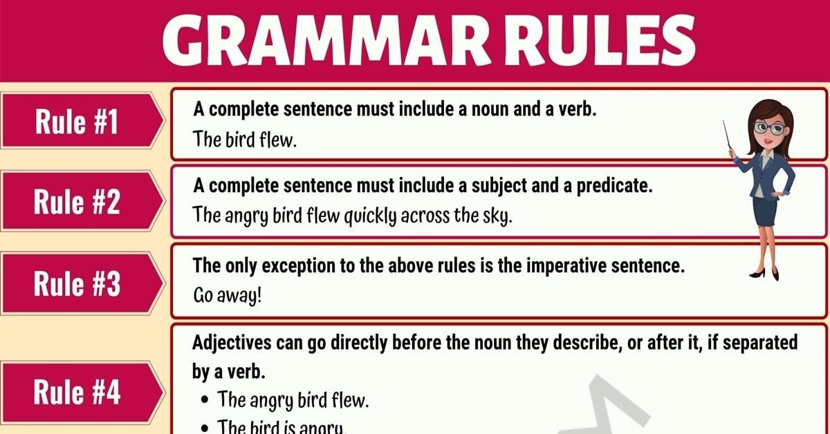 basic grammar sentence structure