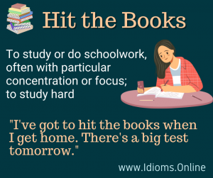 Hit The Books Idioms Online