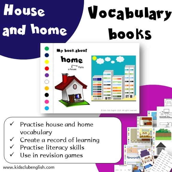 House And Home Vocabulary Books Kids Club English