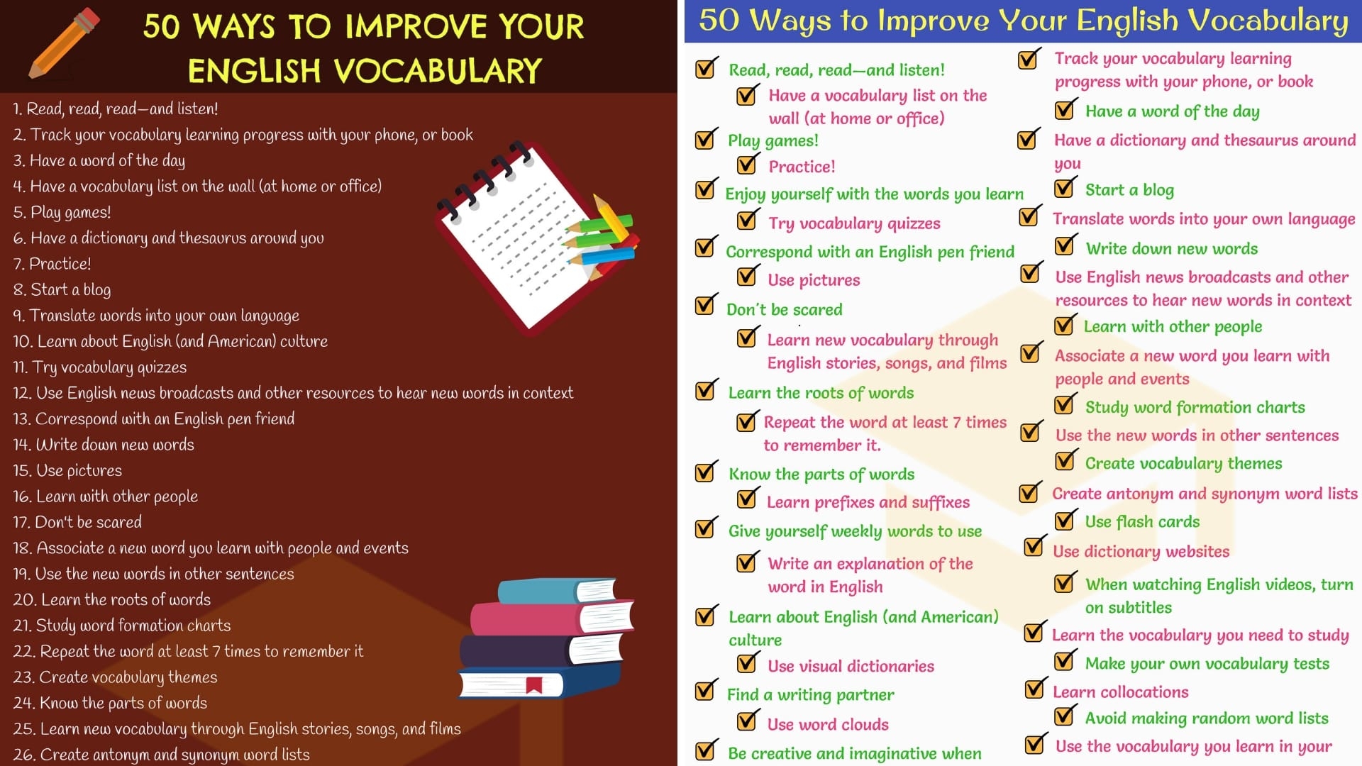How To Improve Your English Vocabulary 50 Simple Tips 7ESL