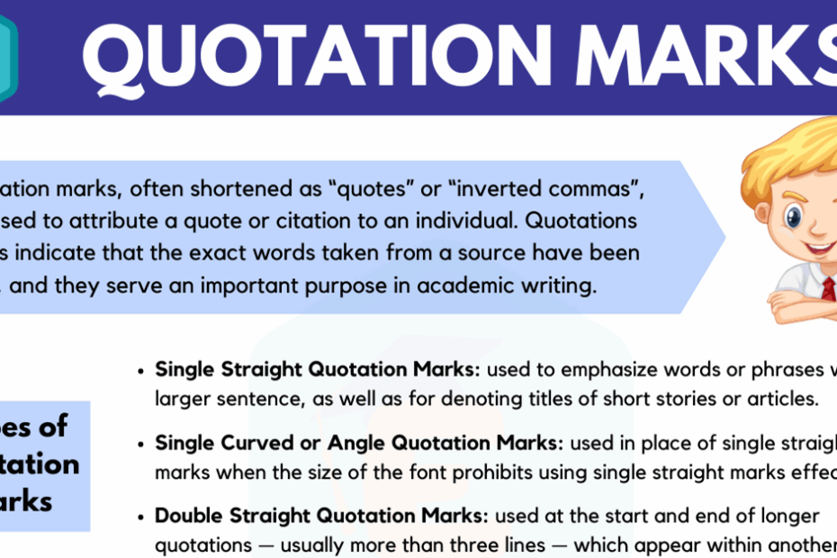 How To Master The Use Of Quotation Marks English Study Online
