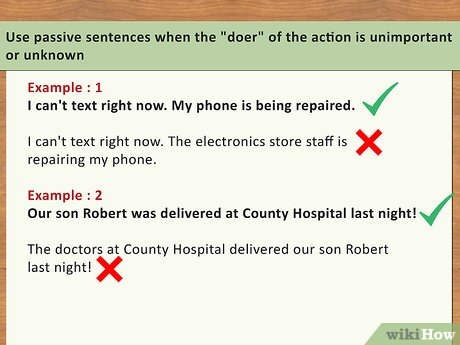 passive sentences good or bad