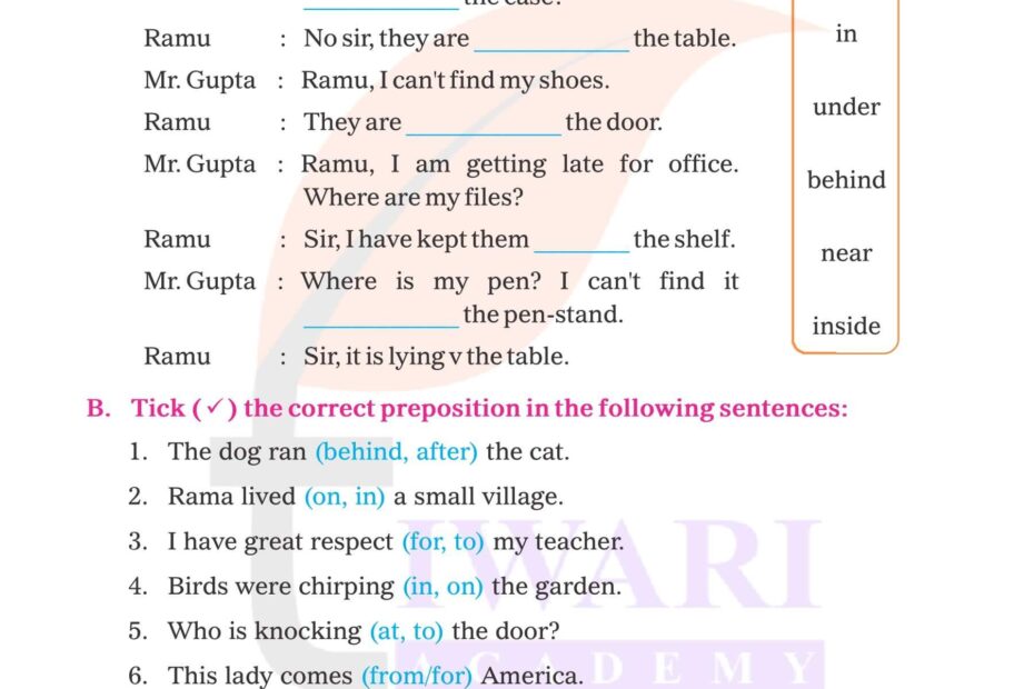 How To Use Preposition In English Grammar Exercises Infoupdate