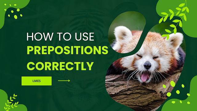 How To Use Prepositions Correctly English Grammar