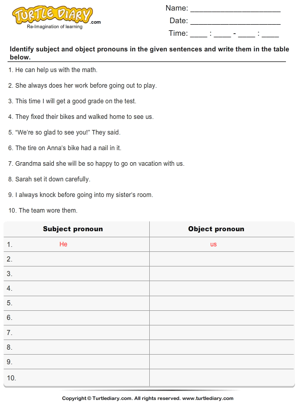 how to identify subject in a sentence