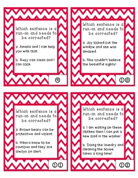 Identifying Correcting Run On Sentences Combining Sentences Practice