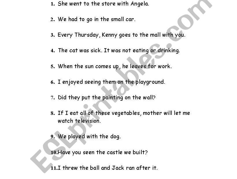 Identifying Pronouns