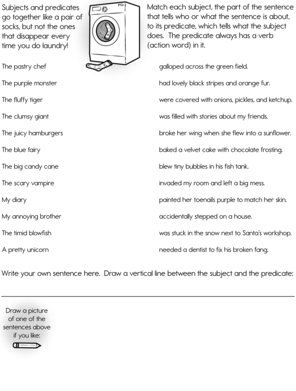 identifying subjects and predicates
