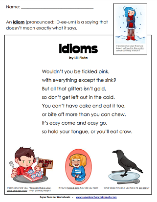 Idiom Worksheets